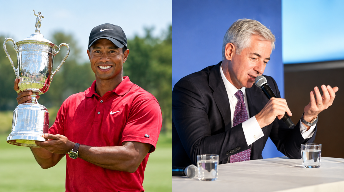 Tiger Woods and Bill Ackman: Exploring Their Careers, Influence, and Public Profiles